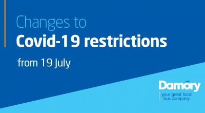 Changes to covid-19 restrictions from 19 July in text