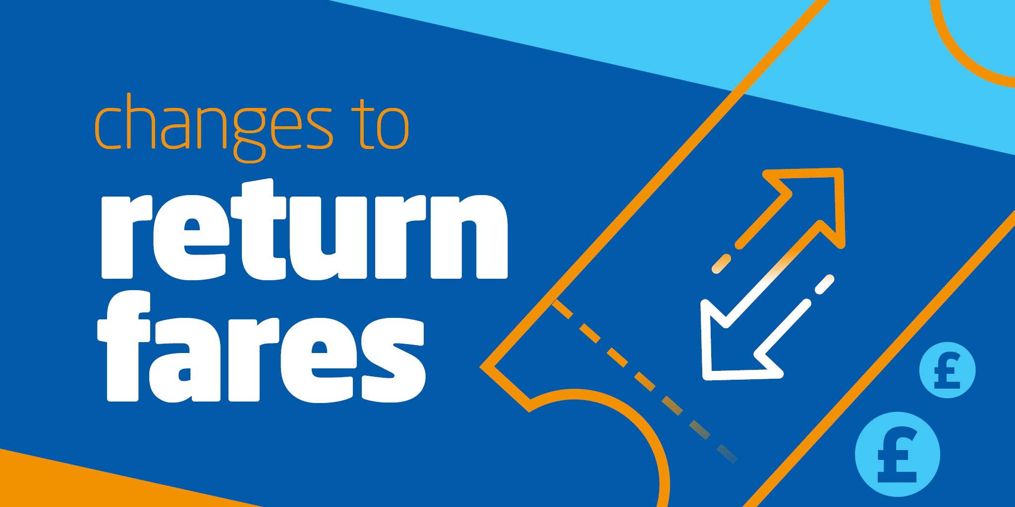 Changes to return fares from Sunday 28 January