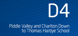 Piddle Valley and Charlton Down to Thomas Hardye School